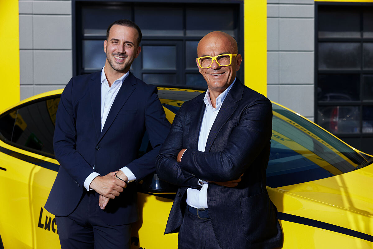 Mitar Kos (Geschäftsführer Lucky Car) und Ossi Matic (Gründer und Eigentümer)
